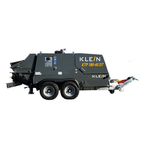 Bomba para hormigón montada en remolque - KTP 180-40 - Klein GmbH - para obra / eléctrica