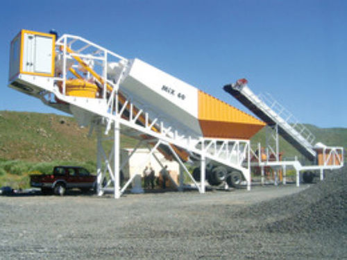Planta de hormigón móvil - MIX 60 - Klein GmbH - compacta / horizontal