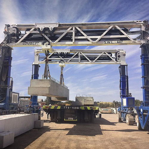 Carretilla elevadora de tipo straddle (horcaja) para vigas prefabricadas de hormigón - COMBI-MG series - Combilift - para la ingeniería civil / de manipulación de equipos para aerogeneradores / para cargas pesadas