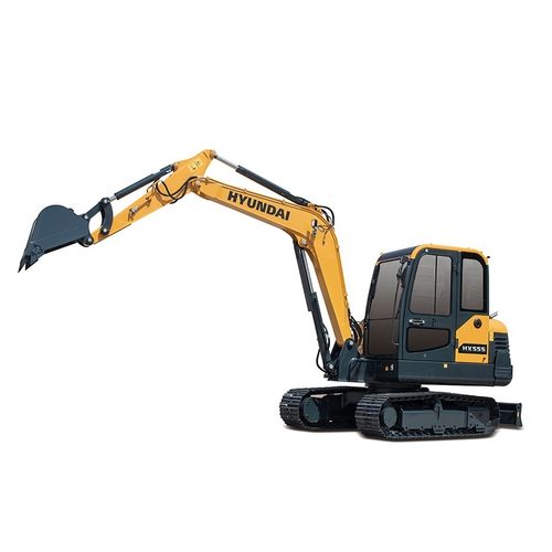Miniexcavadora - HX55S - HYUNDAI HEAVY INDUSTRIES - con orugas / diésel / para obra de construcción