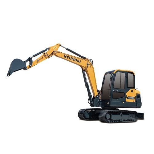 Miniexcavadora - HX60S - HYUNDAI HEAVY INDUSTRIES - con orugas / diésel / para obra de construcción