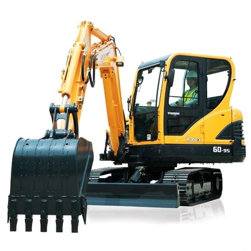 Miniexcavadora - R60-9S - HYUNDAI HEAVY INDUSTRIES - con orugas / Tier 2 / para obra de construcción