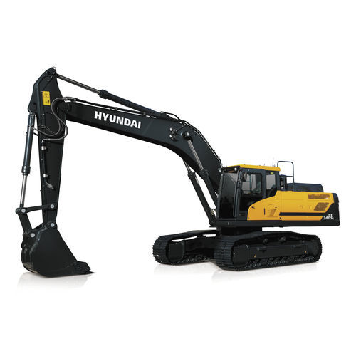Excavadora de grandes dimensiones - HX340SL - HYUNDAI HEAVY INDUSTRIES - con orugas / diésel / para obra de construcción