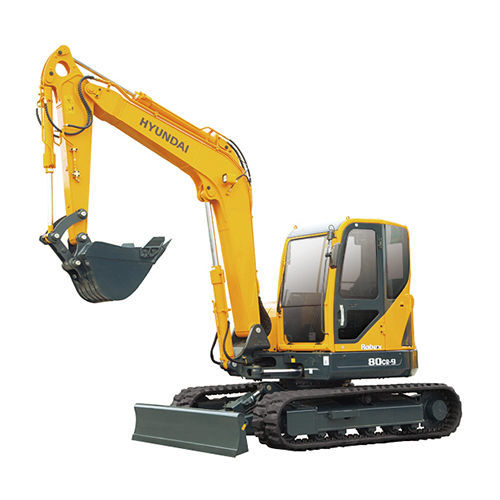 Excavadora intermedia - R80CR-9 - HYUNDAI HEAVY INDUSTRIES - con orugas / diésel / para obra de construcción