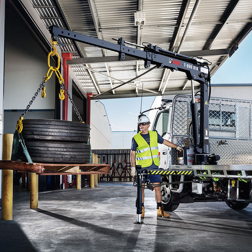 Grúa montada sobre camión - T-DUO 018 - Hiab - de mástil / para altas cargas / de carga