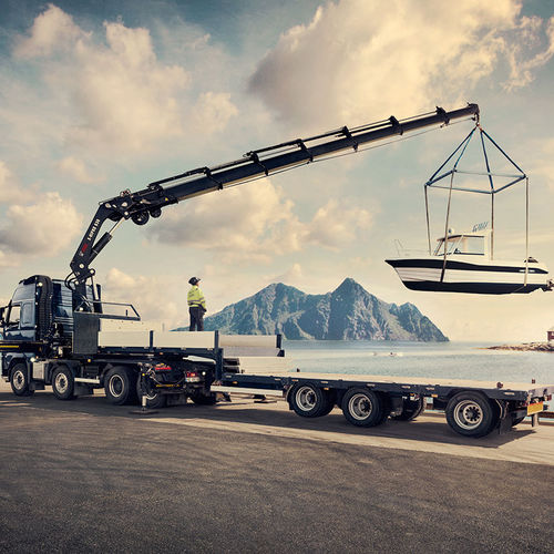 Grúa montada sobre camión - X-HiPro 6x8 series - Hiab - de mástil / plegable / de puerto