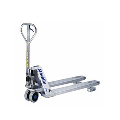 Transpaleta manual - SHR 2000 INOX - Stöcklin - de acero inoxidable / para entorno humedo / para la industria agroalimentaria