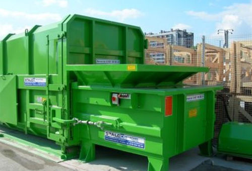 Compactador de basura para recogida selectiva - STP series - Werner & Weber GmbH - estacionario