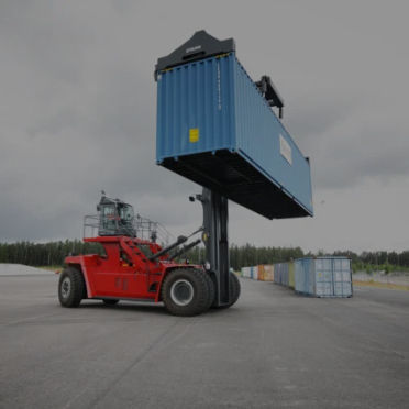Carretilla elevadora eléctrica - DCG410GS - Kalmar - con operador sentado / de manipulación / para contenedores