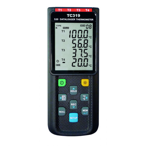 Termómetro de termopar - TC 319 - Dostmann electronic GmbH - con pantalla LCD / °C / USB
