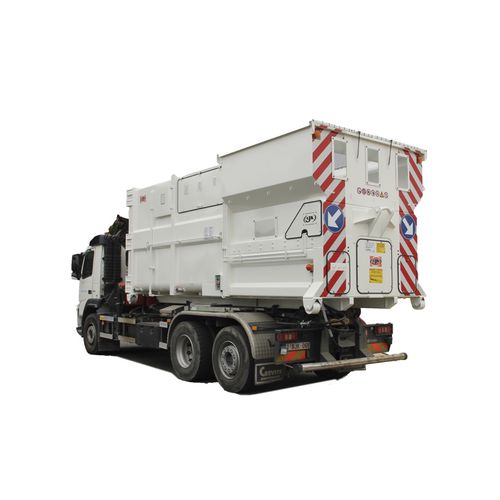 Compactador de basura móvil - AJK NV - monobloque / horizontal / hidráulico
