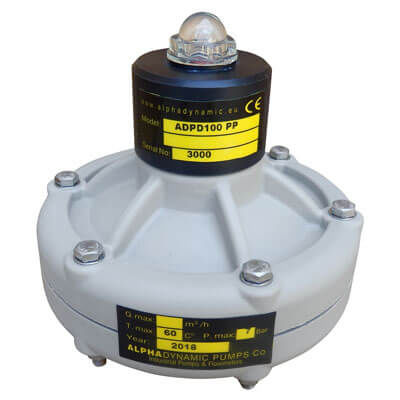 Amortiguador de pulsación automático - ADPD 100 - ALPHADYNAMIC PUMPS (UK) LTD - para bomba