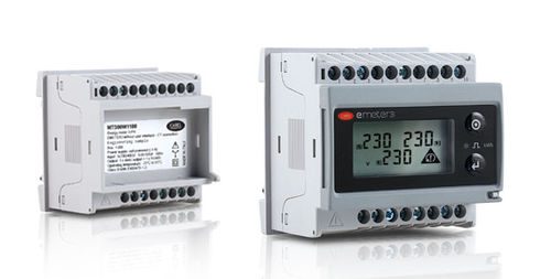 Contador de energía eléctrica trifásico - MT300W1100 - CAREL - en riel DIN