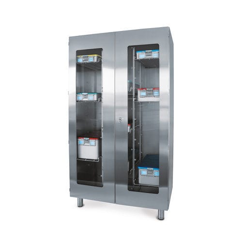 Armario de almacenamiento - 504 series - Conf Industries S.r.l. - de suelo / con estantes / de 2 puertas