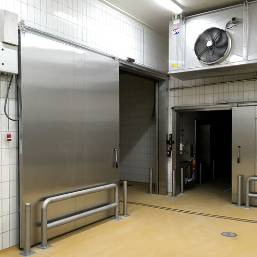 Puerta corredera - Door System A/S - de acero / para interior / para cámara frigorífica