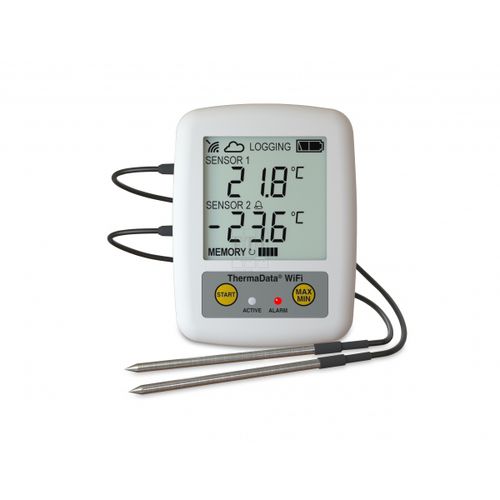 Registrador de datos de temperatura - ThermaData TD2F - Electronic Temperature Instruments Ltd - WiFi / con pantalla LCD / para control