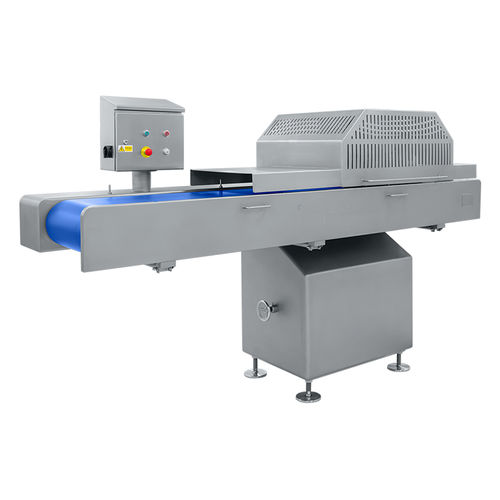 Cubicadora para carne - GD 500 - FAM nv - para pescado / de acero inoxidable / con cinta de alimentación