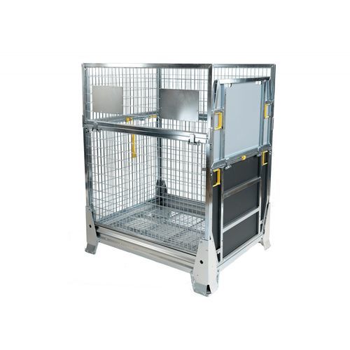 Caja-palé plegable - K. Hartwall Ltd - enrejada / para almacenamiento / de manipulación