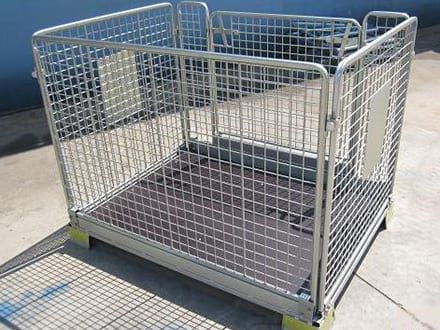 Caja-palé plegable - K. Hartwall Ltd - enrejada / para almacenamiento / de transporte