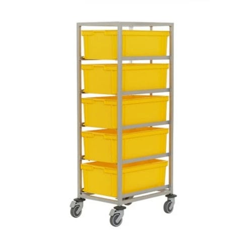 Carretilla de almacenamiento - H2015  - Mailbox: Stamford Products Ltd - para preparación de pedidos / porta-cubetas / con ruedas giratorias