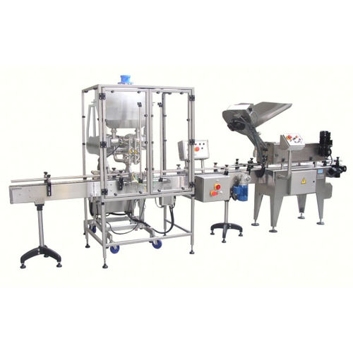 Llenadora taponadora de en línea - Riggs Auto Pack Ltd - para líquido / para alimentos / para fruta