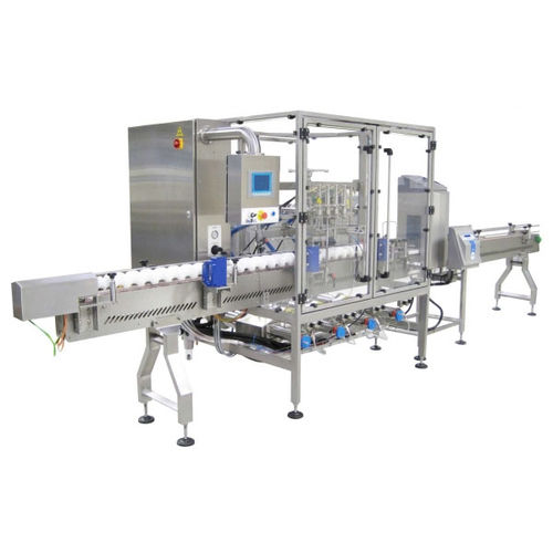 Máquina de llenado automática - Riggs Auto Pack Ltd - para botellas de plástico / para productos alimentarios / para líquido