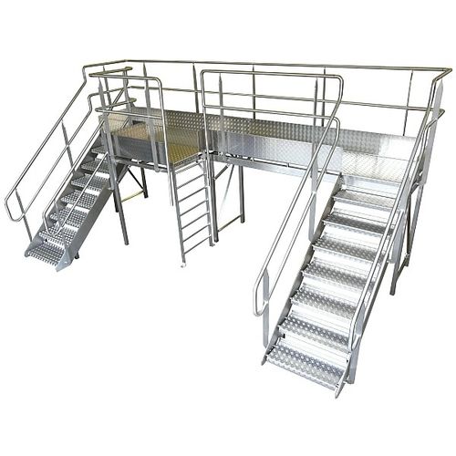 Plataforma de acceso - Sharp Systems Ltd - portaoperador / con barandilla de seguridad