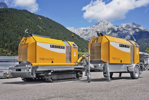 Bomba para hormigón estacionaria - KTP series - GOKER Contruction Machines - para obra / eléctrica