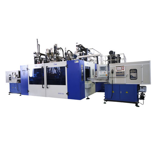 Extrusora sopladora - B20D-750  - Suzhou Bestar Blow Molding Machinery Co.,Ltd. - para botellas / con dos estaciones / multicavidad