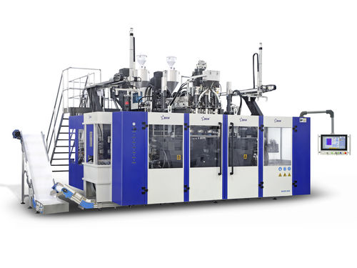 Máquina de soplado para botellas - B20D-900 - Suzhou Bestar Blow Molding Machinery Co.,Ltd. - de extrusión / para recipientes con asas / con dos estaciones