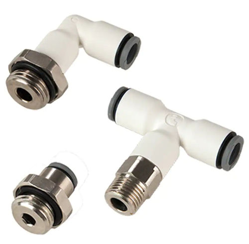 Racor para gas - 68 series  - Parker Stratoflex - push-to-lock / codo de 90º / escuadra