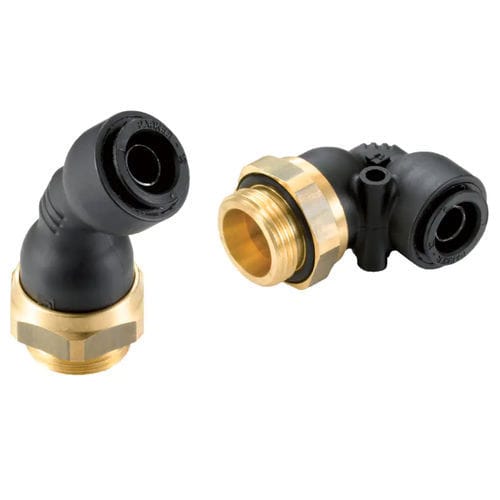 Racor neumático - C68UNPMK10M12 - Parker Stratoflex - rápido / codo de 90º / codo a 45º