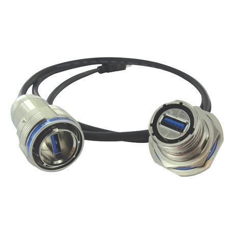 Conector de datos - USBF TV - AMPHENOL SOCAPEX - USB / circular / con racor de tornillo