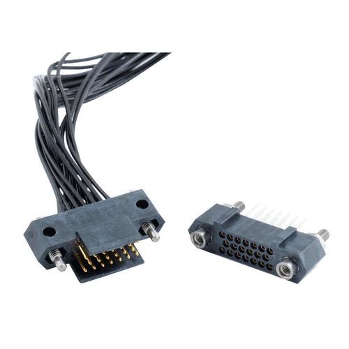 Conector de datos - HDAS - AMPHENOL SOCAPEX - hilo a tarjeta / de engaste / para la industria aeronáutica
