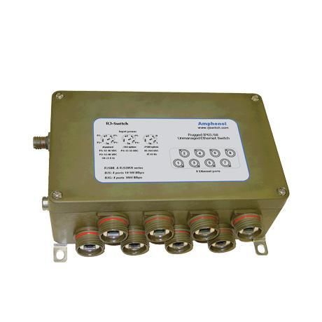 Conmutador Ethernet administrable - RJSML-8ELMG - AMPHENOL SOCAPEX - 8 puertos / Gigabit Ethernet / RJ45