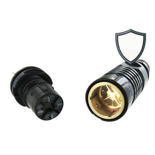 Conector de datos - µCom 10 Gb+ - AMPHENOL SOCAPEX - de extensión-retracción / de soldar / de tornillo