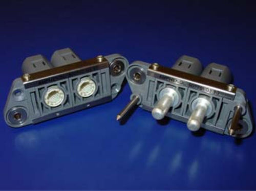Conector de alimentación eléctrica - RFM - AMPHENOL SOCAPEX - hembra / de engaste / macho