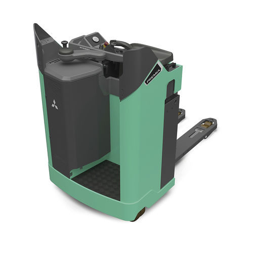 Transpaleta eléctrica - PBR20-30N2 series - Mïtsubishi Forklift Trucks - con operador plantado / 24 V / estrecha