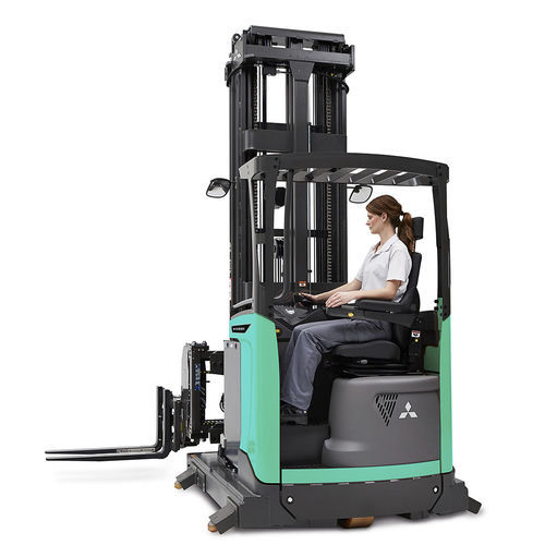 Carretilla retráctil VNA - THD13-15N3 series - Mïtsubishi Forklift Trucks - eléctrica / con operador sentado de lado / multidireccional