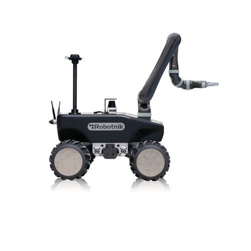Robot móvil autónomo (AMR) de manipulación - RB-SUMMIT+ - Robotnik - para I+D / para laboratorio / colaborativo