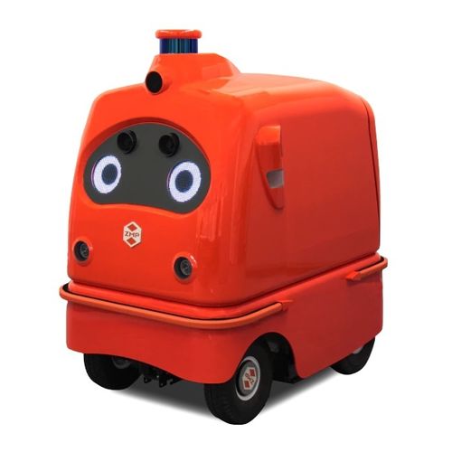 Robot de entrega de comida - DeliRo - ZMP - para hotel / para centro comercial / para almacén