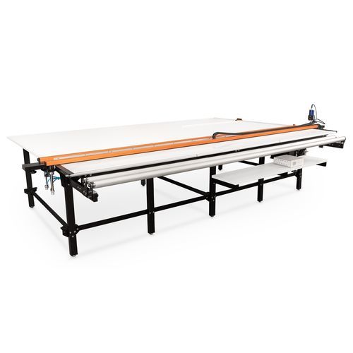 Mesa de corte para tejidos - RollMaster PRO - SAMEX - con cuchilla giratoria / de corte transversal / para estor