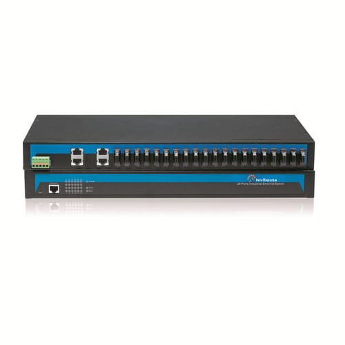 Conmutador Ethernet administrable - IT-ES5024-IM-20F series - Intellisystem Technologies - 24 puertos / de fibras ópticas / estándar