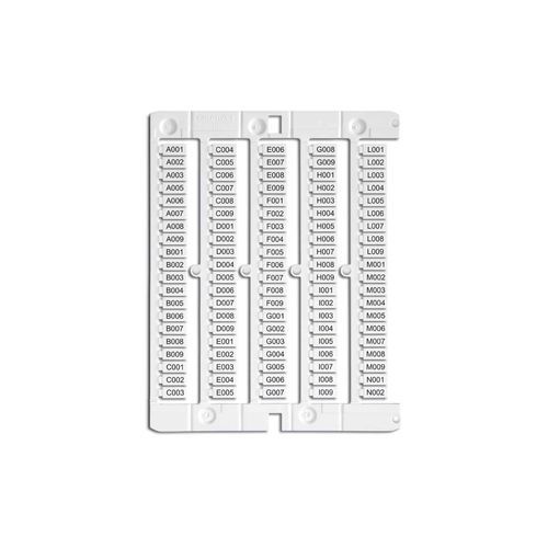 Etiqueta de identificación - NU series - Cabur - de ABS / de PC / para bloque de conexión de motor
