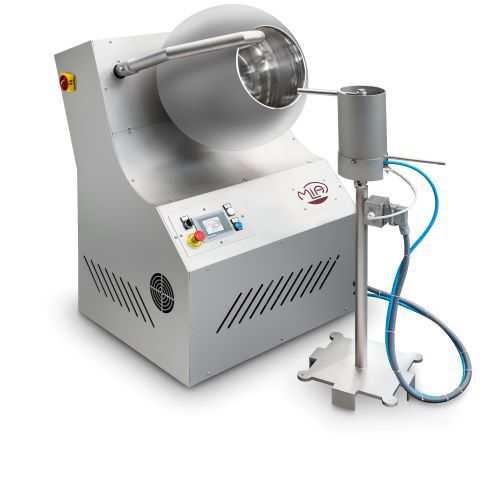 Máquina de recubrimiento de chocolate - DRG-15 - MIA FOOD TECH - OFFICINE MECCANICHE MURIALDO - para peladillas / de acero inoxidable