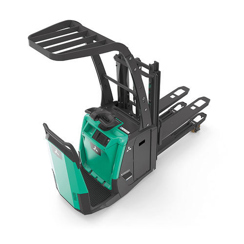 Apiladora para el transporte de 2 paletas a la vez - PREMiA EM PBV/PBF20N3D(R)(S) series - Mitsubishi Forklift Trucks - eléctrica / para conductor de pie / 24 V
