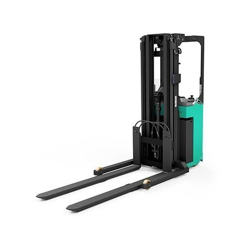 Apiladora alimentada por batería - AXIA XL SBR12N2TF  - Mitsubishi Forklift Trucks - para conductor de pie / 24 V / para el transporte de 2 paletas a la vez