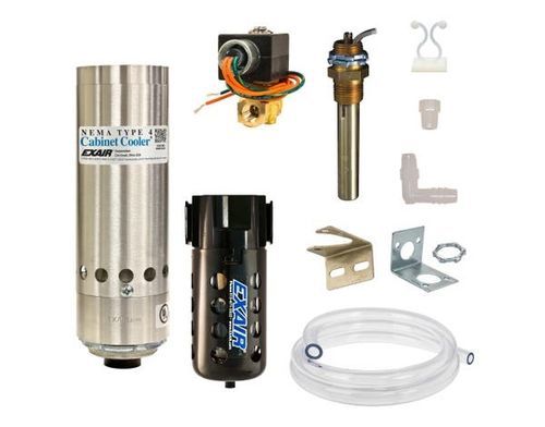 Climatizador para armario eléctrico para montaje lateral - 4840 - EXAIR - compacto / para sala informática / industrial