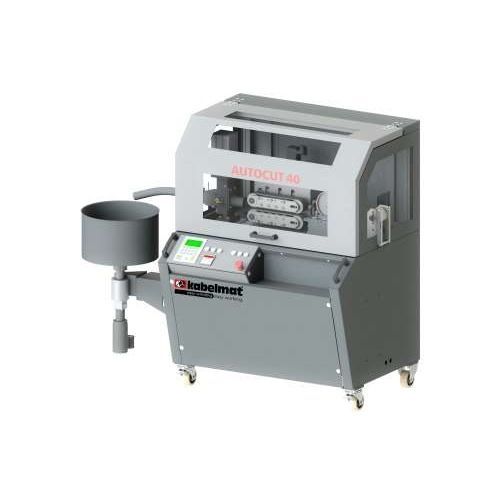 Máquina de corte de hoja rotativa - AUTOCUT 40 - Kabelmat Wickeltechnik GmbH - para material plástico / de paneles / para correas