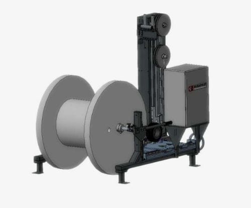 Desbobinador para carretes - TROMTRAK 1250 MOT - Kabelmat Wickeltechnik GmbH - automático / portátil